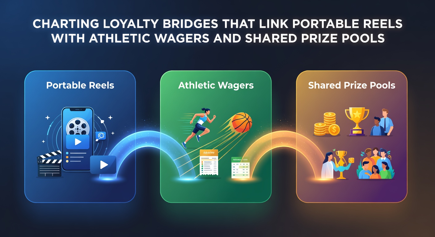 Mobile app dashboard showing loyalty points flowing between slot reels sports wagers and collective prize pool totals